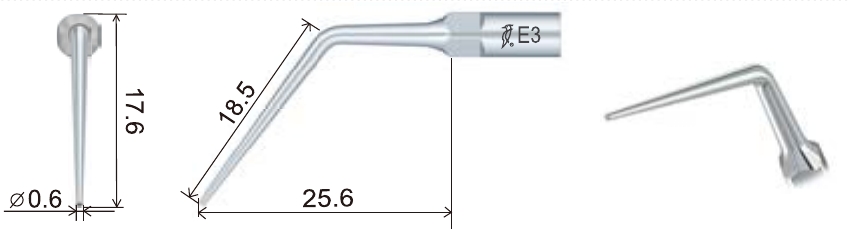 Размеры наконечника для скалера